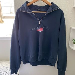dark blue 1984 brandy Melville hoodie